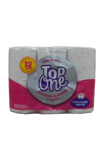 Papel Higiênico 12x20m Folha Dupla Celulose Top One