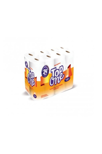 PAPEL HIGIÊNICO 24X20M FOLHA DUPLA CELULOSE TOP ONE