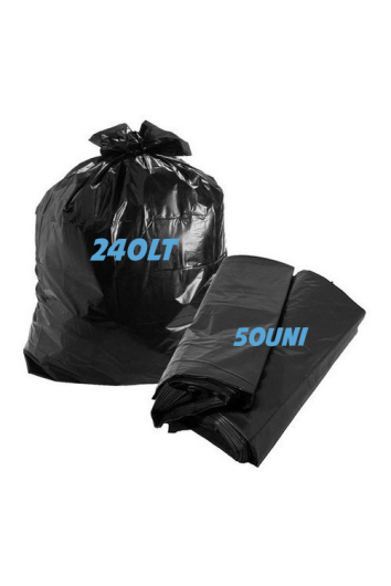 Saco P/ Lixo 240l 120x125x0,10 C/50un Preto