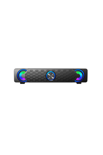 Soundbar Gamer Round Led Rgb 7 Cores 2x3w Usb e Aux - Letron