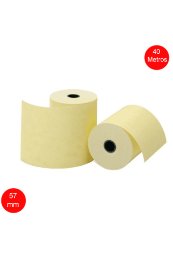 Bobina Térmica 57mm X 40m Amarela Maxprint