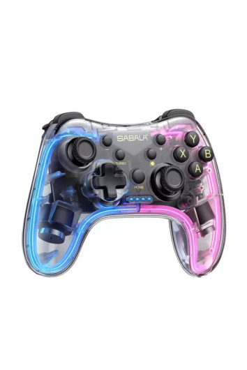 Controle Gamer C/ Led Neon Rgb P/ Xbox/ps3/ps4/nintendo Sw/ios/android