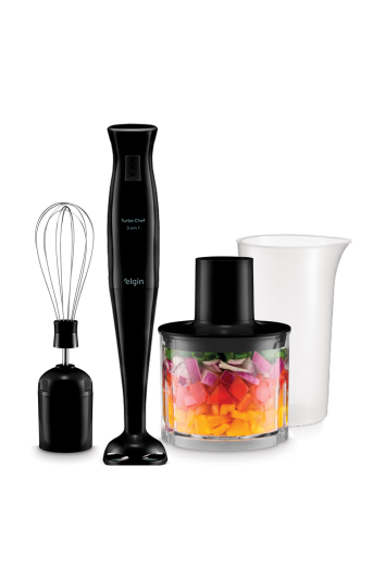 Mixer Vertical Turbo Chef 3x1 700ml Elgin 200w Preto 220v