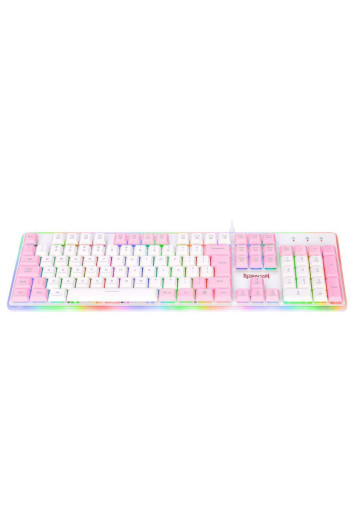 Teclado Membrana Redragon Dyaus 2, Rgb, White, Abnt2, K509 Wp-rgb 