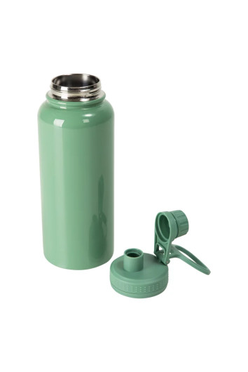 Squeeze Inox Térmica Verde Tampa Emborrachada 900ml P/Sublimação Metalnox