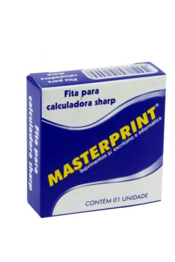 Fita Calculadora Sharp Preta/vermelha - Masterprint