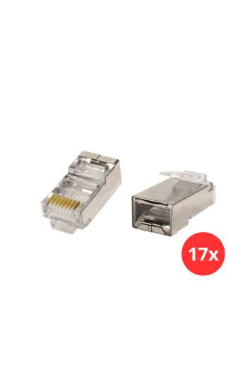 Conector Rj45 Macho Cat5e Blindado Storm - 17 Und