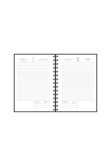 AGENDA 2025 ESPIRAL CRISTAL PRETA - REDOMA R734PT