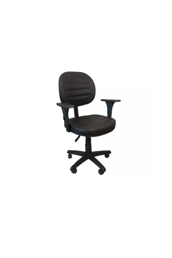Cadeira Executiva Comfort Corino Costurada Preto