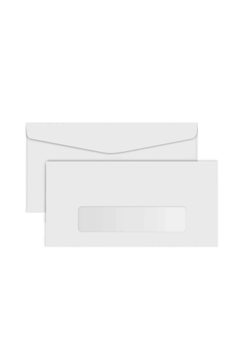ENVELOPE 114X229 BRANCO OFÍCIO C/JANELA - FORONI 8129