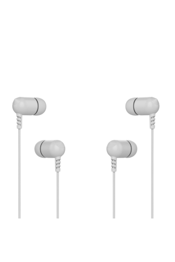 Kit 2 Und Fone C/ Mic Intra Auricular Ep-07wh Branco C3tech