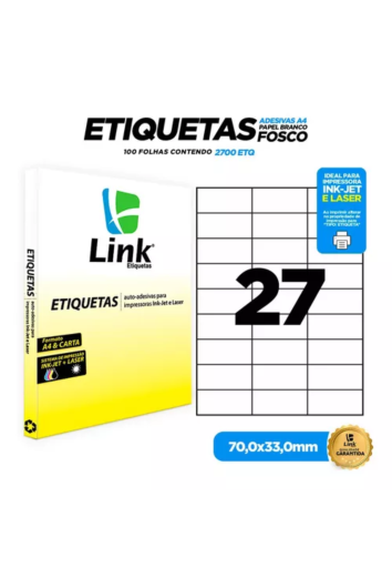 Etiqueta 70x33 100fls 9012