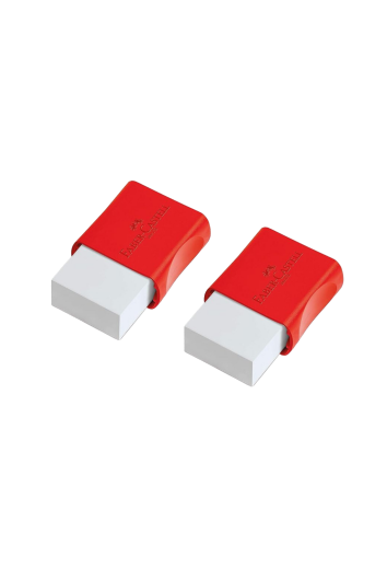 Borracha Branca Capa Plástica Pequena - 2 Und