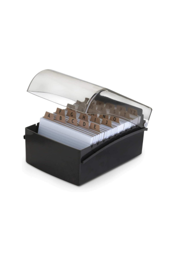 Fichario de Mesa 6x9 Base Plastica Preta