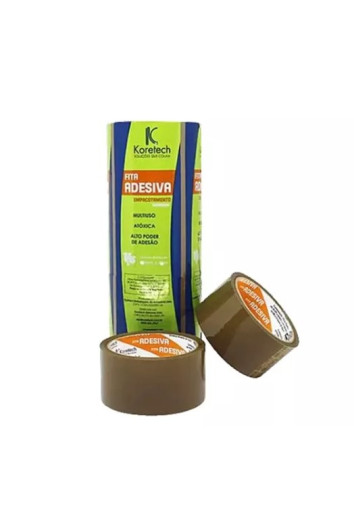 Fita Adesiva Larga 45mm X 100m Marrom