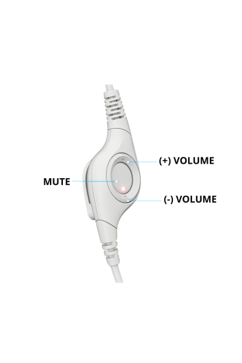 Fone Headset H390 C/ Microfone Usb Branco
