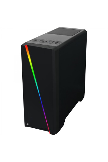 Gabinete Gamer Cylon Rgb Led Pt Mid Tower S/ Fonte