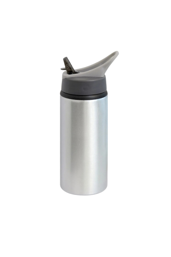 Squeeze Aluminio Prata Sport C/bico Retratil 600ml P/sublimacao