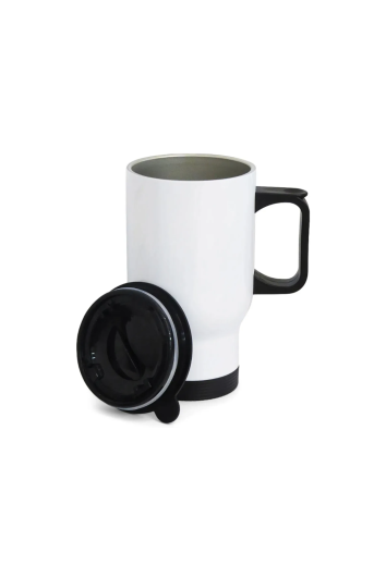 Copo Termico Inox Viagem 475ml C/tampa Branco P/sublimacao