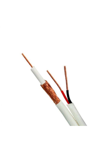 Cabo Coaxial Bipolar Blindado Awg Cftv Fc67cbr