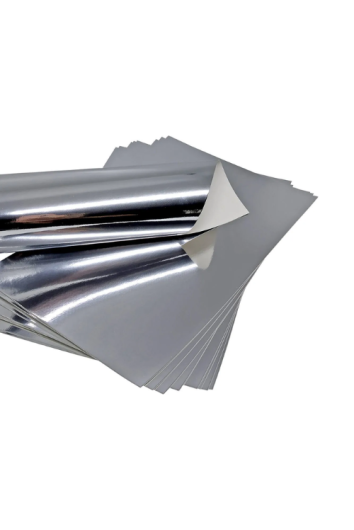 Papel Laminado Prata Certificado A4 250g C/10