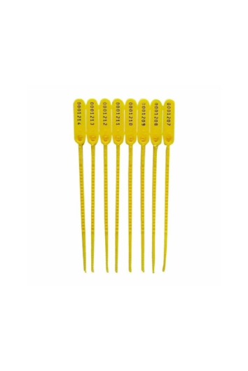 Lacre de Segurança 23cm Amarelo Pct C/100