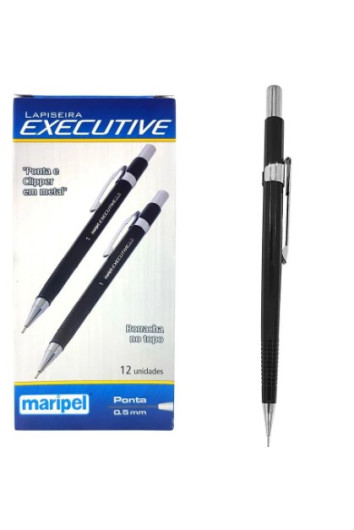 Lapiseira Técnica 0.5mm Preta Maripel - 1 Und