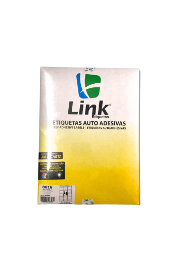 Etiqueta 25,4 X 66,7 100fls Carta / 3000 Etiquetas Link - 2 Und