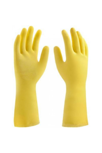 Luva Látex Flocada Limpeza Tam M Bompack