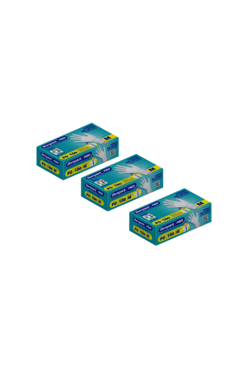 Luva Látex Procedimento Nao Cirurgico C/ Po Cx C/100 Tam M - 3 Pct