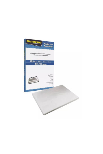 Refil P/ Plastificacao 303x426x0,05mm 125 Micras A3 100un
