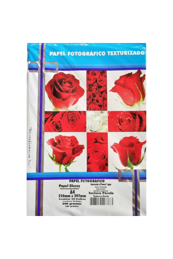 Papel Foto A4 200g Glossy Perola C/20
