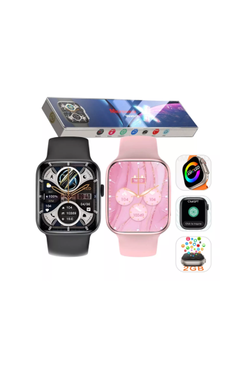 Relogio Smart Watch X Amoled 2 Pulseiras Rose