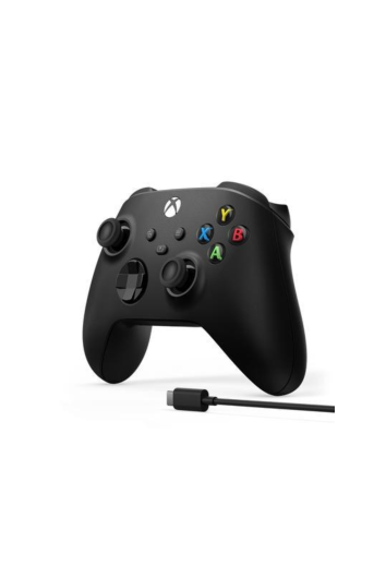 Controle Sem Fio + Cabo Usb-c Xbox Carbon Black