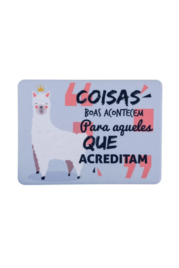 Mouse Pad Retangular Neoprene Branco 21x17,5 P/sublimação