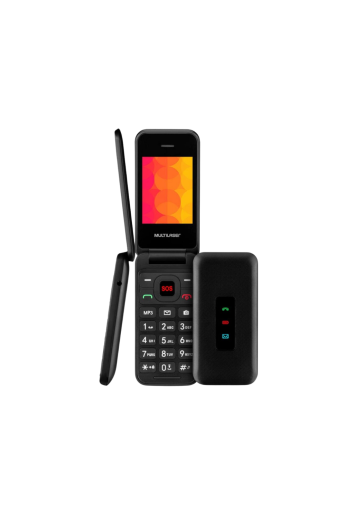 Celular Flip Vita 3g Preto Botão Sos P9140