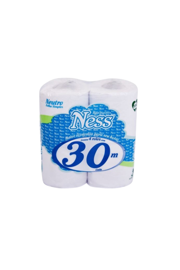 Papel Higienico 4x30m Folha Simples Celulose Extra Luxo
