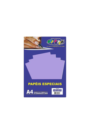 Papel Plus A4 120g Lilas Lumi 20fl 
