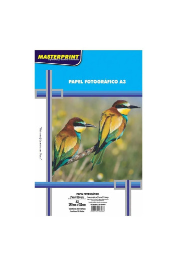Papel Foto A3 180g 20fls Glossy