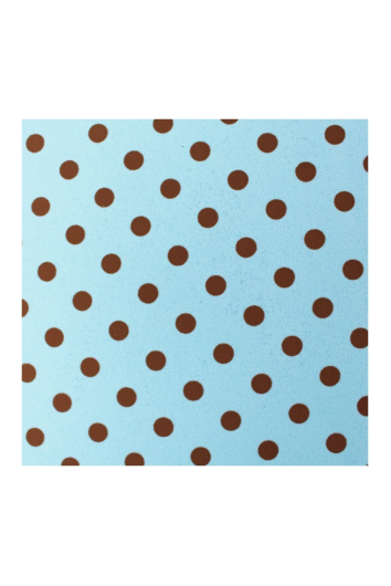 Eva Estampado 40x50 Poa Azul e Marrom