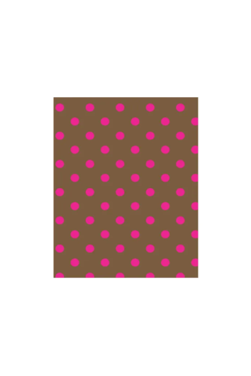 Eva Estampado 40x50 Poa Marrom e Rosa