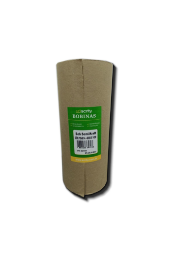 PAPEL KRAFT 1,2M 60GR BOBINA C/10KG SEMI-KRAFT
