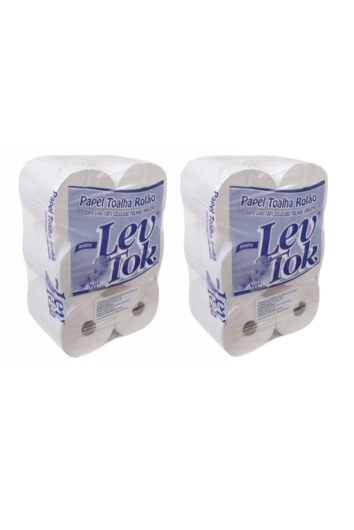 PAPEL TOALHA BOBINA CELULOSE 28G 6X200M LEV TOK- 2 PCT