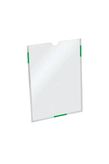 Display A4 Vertical Parede Acrílico Cristal C/fita Novacril