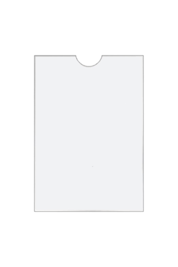 Display A4 Vertical Parede Acrílico Cristal Sanduíche C/fita Novacril