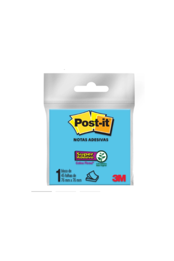 ANOTE E COLE 76X76MM AZUL 45F AUTO-ADES POST IT - 3M HB004399422