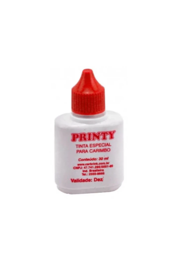 Tinta Carimbo Automatico Vermelho 30ml Printy 