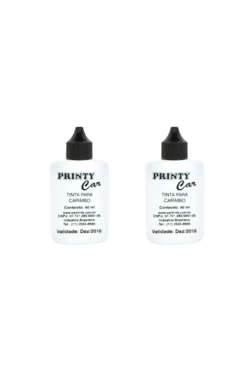 Tinta Carimbo Almofada Preta 40ml Printy Car
