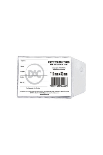 PROTETOR PVC 80X110 PARA INSS E RG (ANTIGO) - DAC 040