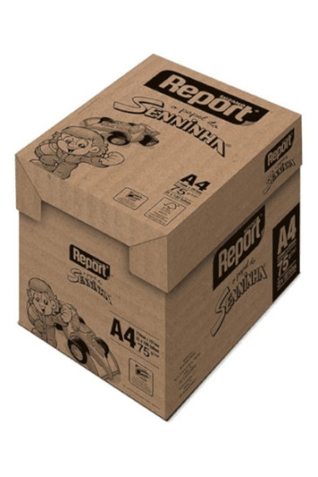 Resma A4 Seninha Amarela 75g 100fls Report